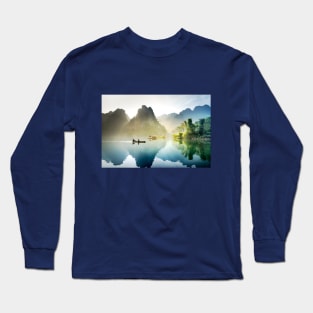 Canoeing Through Heaven Long Sleeve T-Shirt